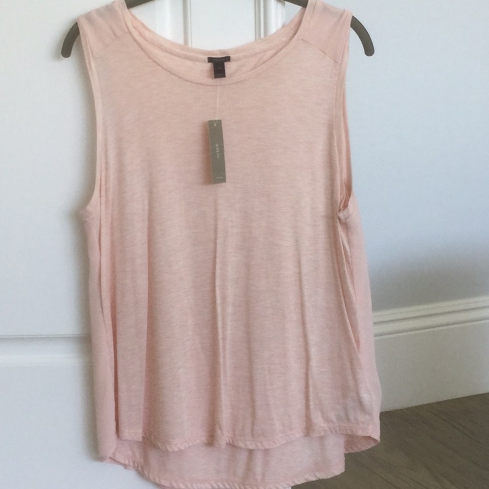 Prima Jersey Chiffon-back Tank in light pink